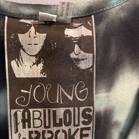 Young Fabulous & Broke Aqua and Black Maxi Dress - Picture 5 of 7